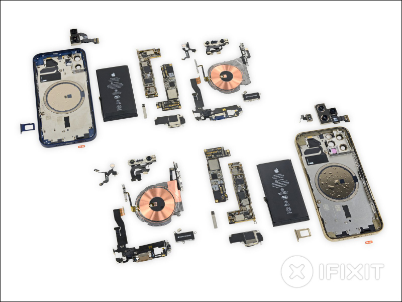 iFixit 拆解 iPhone 12 和 iPhone 12 Pro 報告出爐，找找看哪裡不一樣？ - 電腦王阿達