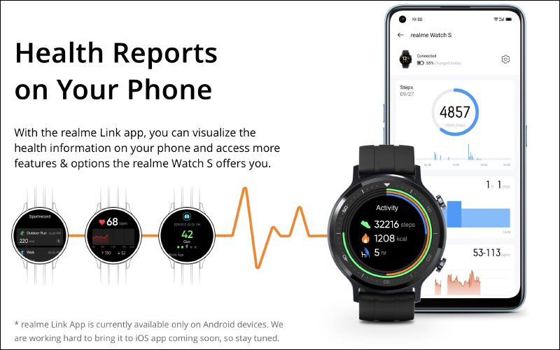 realme Watch S 海外發表：1.3 吋圓形錶盤螢幕、支持血氧與心率監測、IP68 防水與 15 天超長續航 - 電腦王阿達