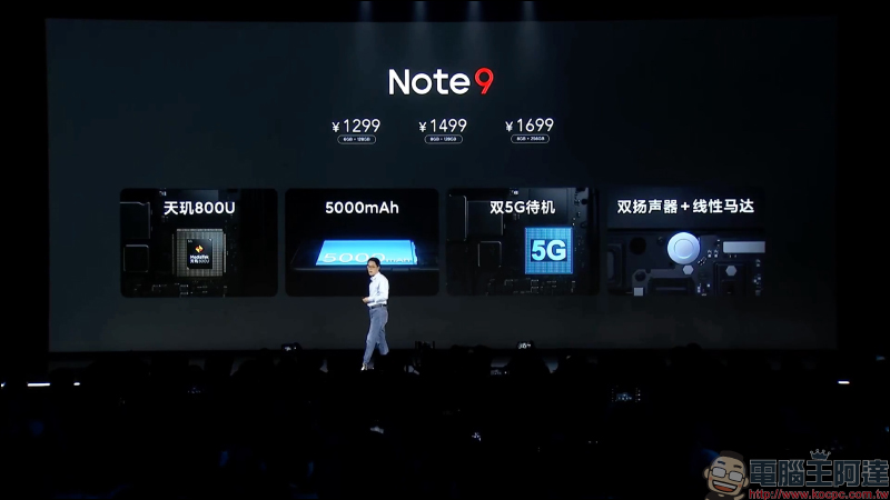 紅米 Redmi 推出 Note 9 系列大電量中階新機，Redmi Note 9 Pro 首發高通 S750G 5G 處理器、1.08 億像素相機售價約 6,923 元起 - 電腦王阿達