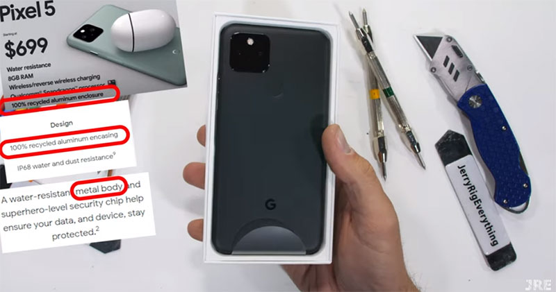 Pixel 5 耐用性測試影片出爐，不只是鋁合金 - 電腦王阿達