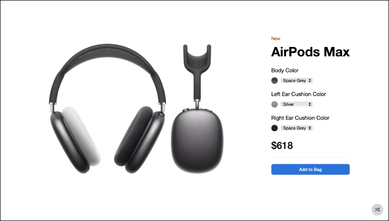 AirPods Max 各種顏色耳罩搭配看起來如何？試試這網站，自由搭配出個人專屬配色耳機 - 電腦王阿達