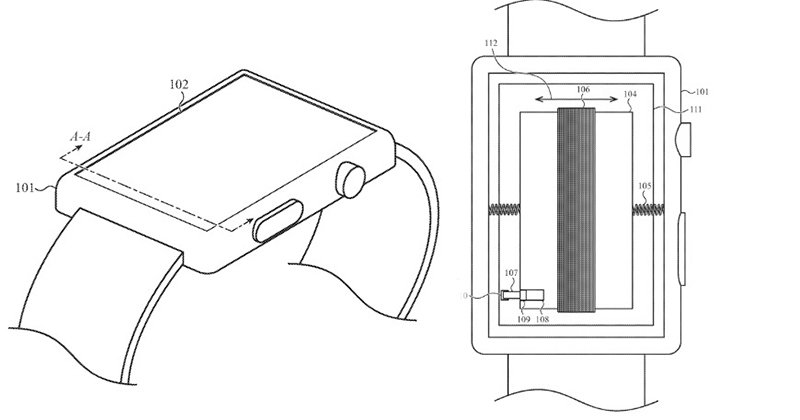 會震動的電池！？ Apple Watch 新專利把電池與觸覺回饋震動「合二為一」 - 電腦王阿達