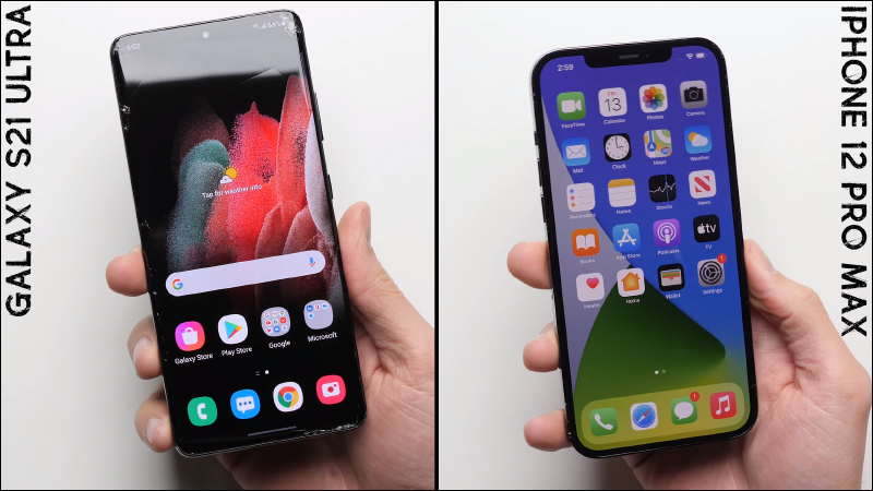 iPhone 12 Pro Max 對決三星 Galaxy S21 Ultra 跌落測試，究竟誰更耐摔？ - 電腦王阿達