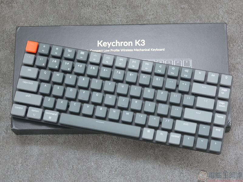 Keychron K3 75% 無線矮軸機械鍵盤開箱、動手玩，雙模四系統輕薄便攜第一名 - 電腦王阿達