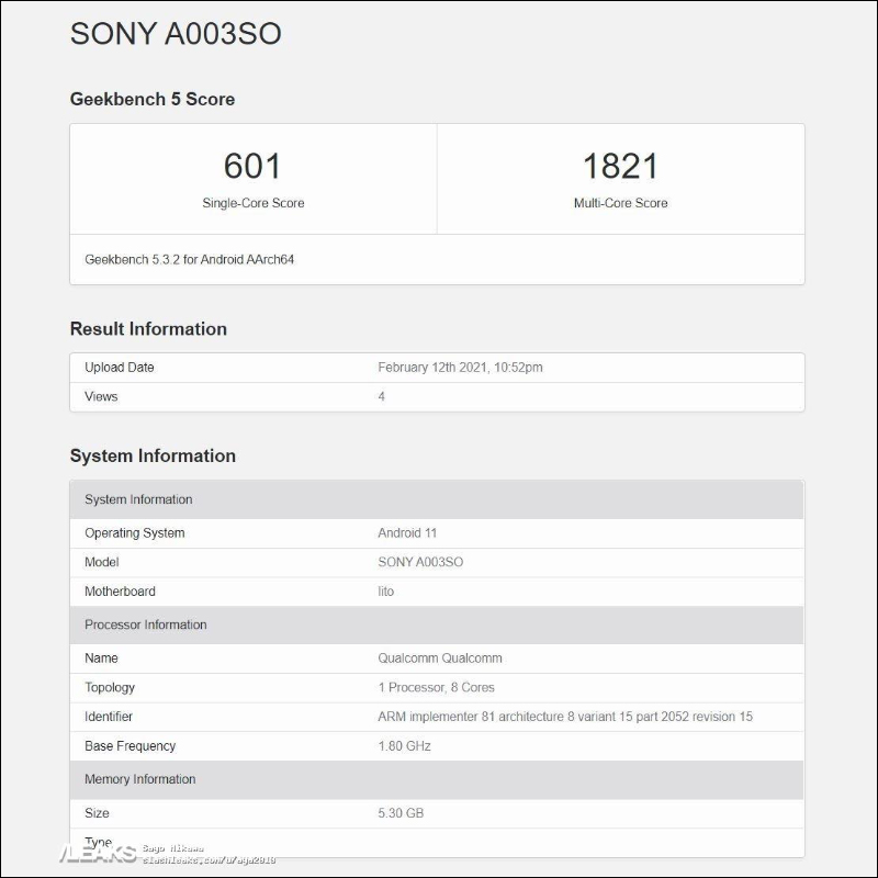 疑似 Xperia 10 III 跑分現身 Geekbench 資料庫，將支持 5G、搭載高通 S765G處理器？ - 電腦王阿達