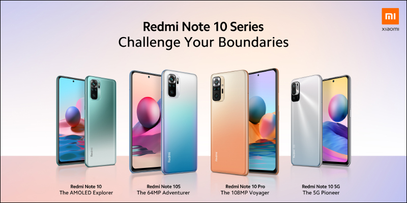 Redmi Note 10 系列全球發表：Redmi 首次搭載 1.08 億像素主相機，極致性價比全面升級 - 電腦王阿達