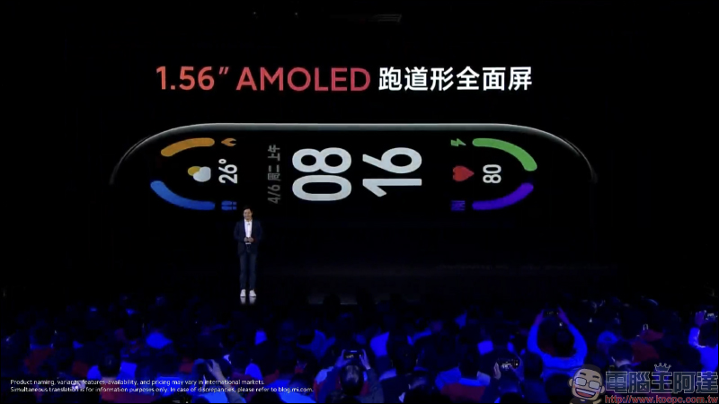 小米手環 6 正式發表！1.56 吋 AMOLED 全螢幕，螢幕顯示面積增加 50%、加入血氧監測、心率異常檢測，支持 14 天超長續航、5ATM 防水 - 電腦王阿達