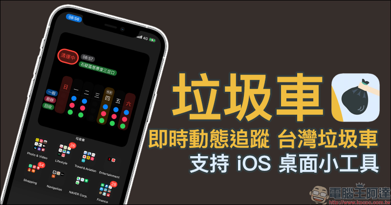 垃圾車 App：輕鬆掌握垃圾車準誤點即時動態，還支持 iOS 桌面小工具！ - 電腦王阿達