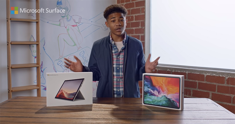 Surface Pro 7 新廣告釋出，這次槍口瞄準 iPad Pro 的鍵盤 - 電腦王阿達