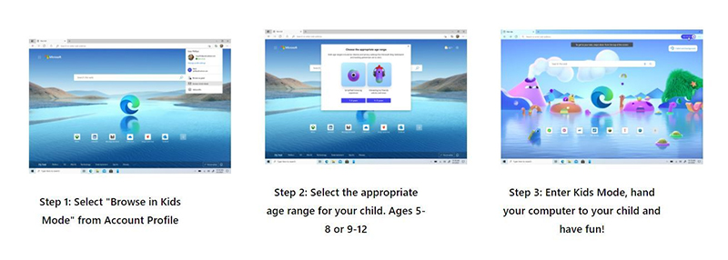 Microsoft Edge 推出兒童模式，讓孩子擁有更安全的上網環境 - 電腦王阿達