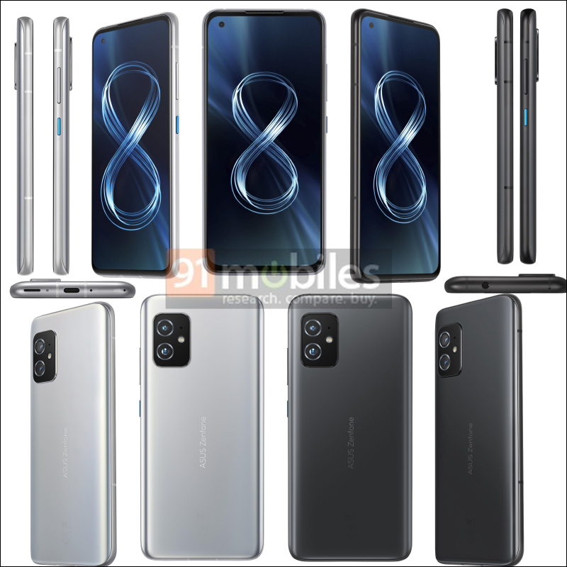 華碩 ZenFone 8 、ZenFone 8 Flip 高清晰渲染圖和規格提前曝光！（傳聞規格整理） - 電腦王阿達