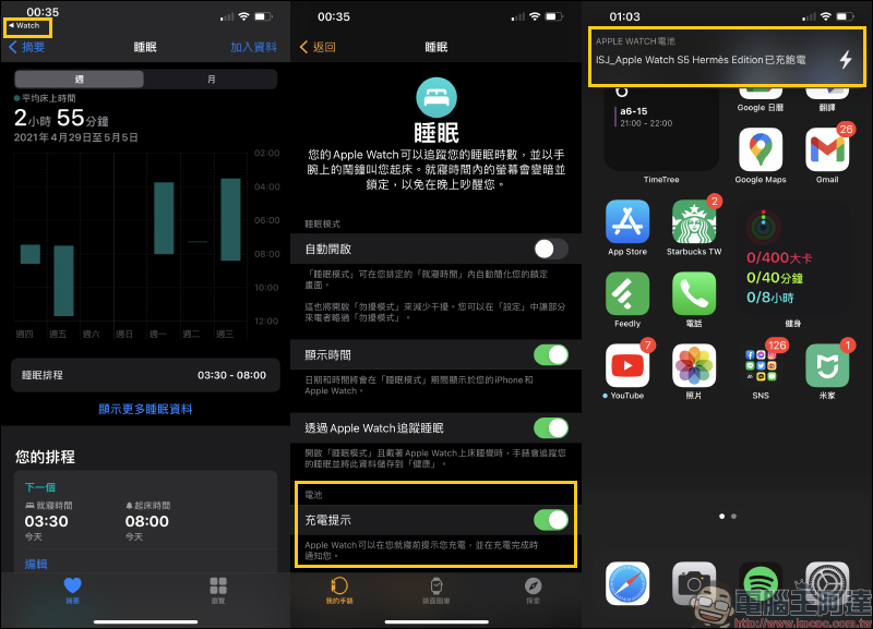 Apple Watch 使用小技巧：充滿電 iPhone 自動推播通知設定教學（同場加映：利用自動化操作，設定 iPhone 充滿電通知） - 電腦王阿達