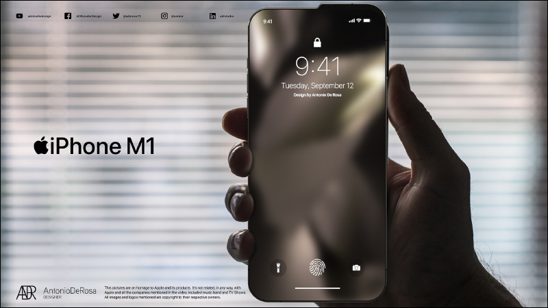 設計師發想 iPhone M1 概念手機，帶來全新的機身缺角設計 - 電腦王阿達