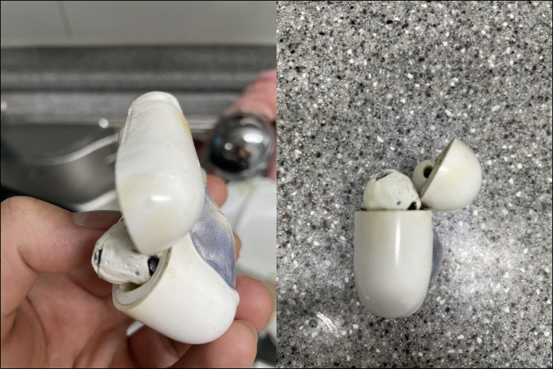 韓國發生 AirPods Pro 充電時爆炸事件，整組耳機燒到潰爛焦黑 - 電腦王阿達