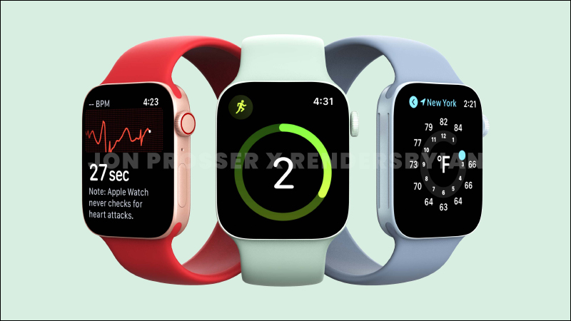 Apple Watch Series 7 外觀渲染圖首次曝光！錶殼改為平整邊框設計，「綠色」為本次新色 - 電腦王阿達