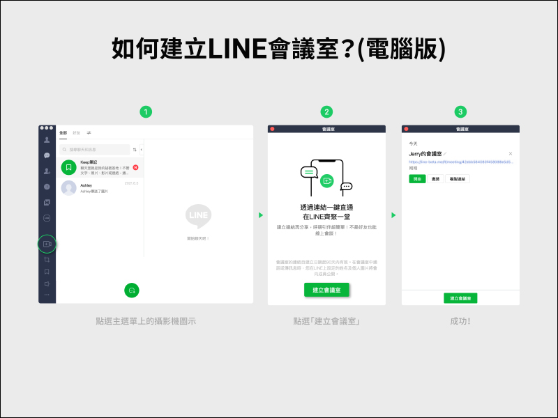 「LINE 會議室」視訊通話新功能正式在台上線！透過連結就能加入線上聚會，免費、免加入群組、跨裝置，超方便！ - 電腦王阿達