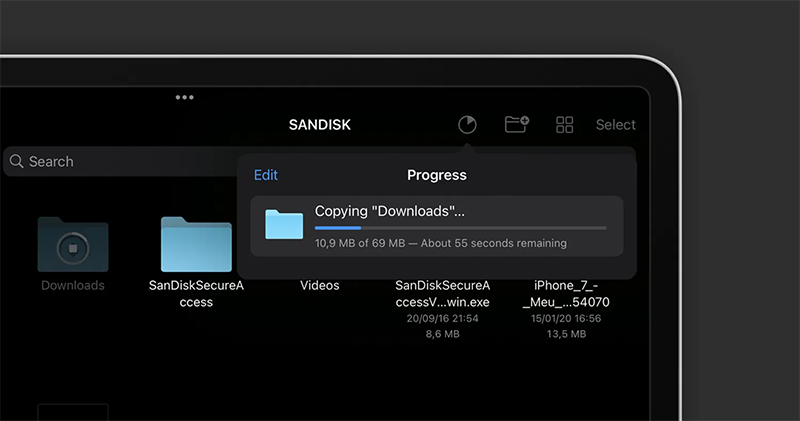 iPadOS 15 NTFS