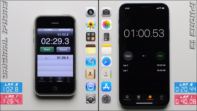 iPhone 第一代與 iPhone 12 應用程式啟動速度大 PK ！究竟 14 年前的初代 iPhone 差異有多大？ - 電腦王阿達