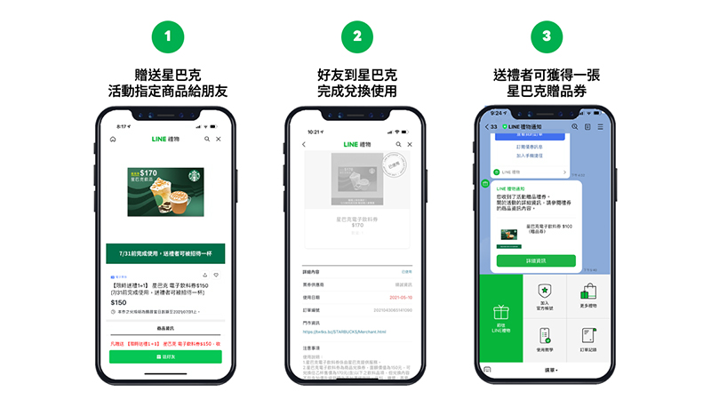社交送禮平台「LINE禮物」上線， 即日起限時體驗星巴克禮物咖啡 1+1 - 電腦王阿達