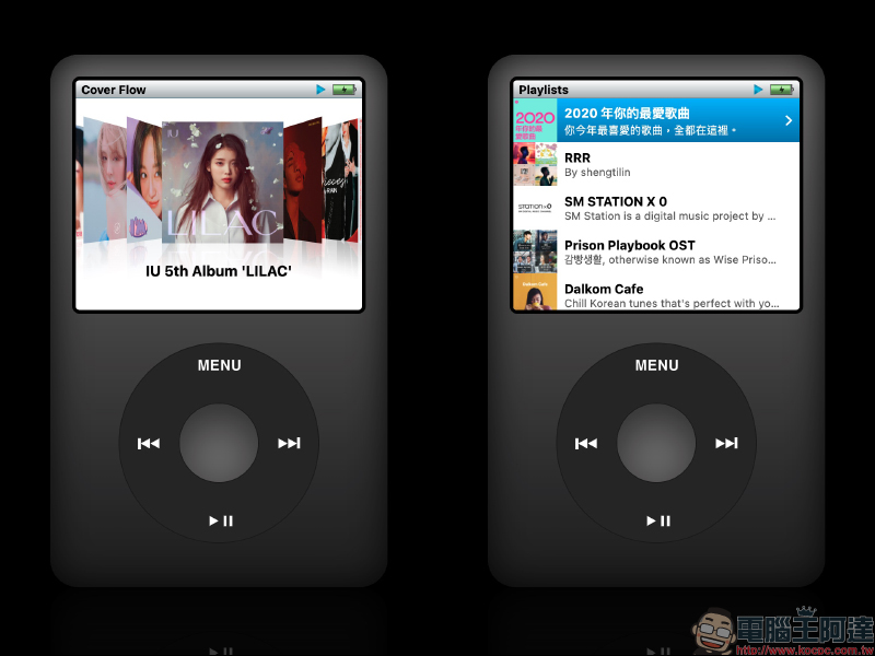 iPod Classic 模擬器：支持 Spotify 、Apple Music 播放，還能玩 Brick 經典小遊戲（操作教學） - 電腦王阿達