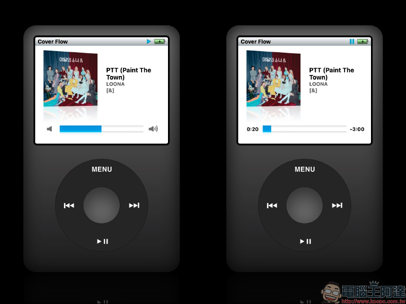 iPod Classic 模擬器：支持 Spotify 、Apple Music 播放，還能玩 Brick 經典小遊戲（操作教學） - 電腦王阿達