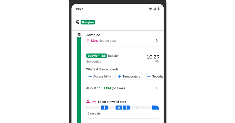 Google Maps 測試「各車廂」擁擠程度顯示，讓你習慣後疫情的新日常 - 電腦王阿達
