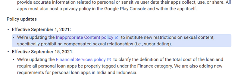Google 更新 Play 商店政策，封殺「有償性行為」約會類應用 - 電腦王阿達
