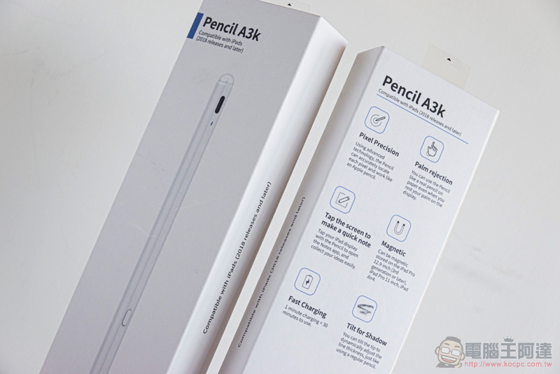 超越原廠 CP 值！iPad 觸控筆 Kamera A3t / A3k iPad Pencil 開箱體驗（評價 / 評測 / 動手玩） - 電腦王阿達