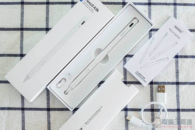 超越原廠 CP 值！iPad 觸控筆 Kamera A3t / A3k iPad Pencil 開箱體驗（評價 / 評測 / 動手玩） - 電腦王阿達