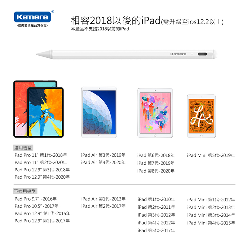 超越原廠 CP 值！iPad 觸控筆 Kamera A3t / A3k iPad Pencil 開箱體驗（評價 / 評測 / 動手玩） - 電腦王阿達