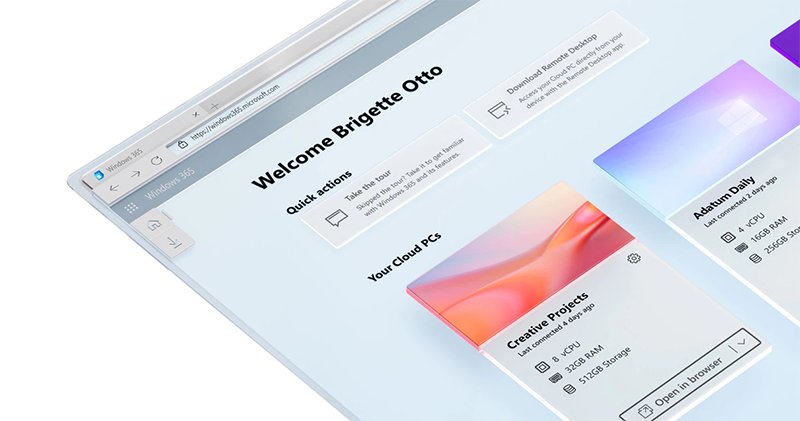 Windows 365 雲端電腦正式登場