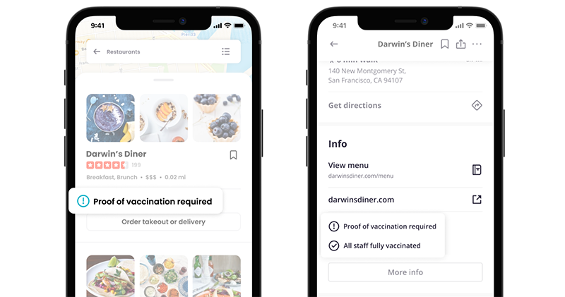 打疫苗了嗎？Yelp 開始針對餐廳等商家提供「疫苗政策」欄位 - 電腦王阿達