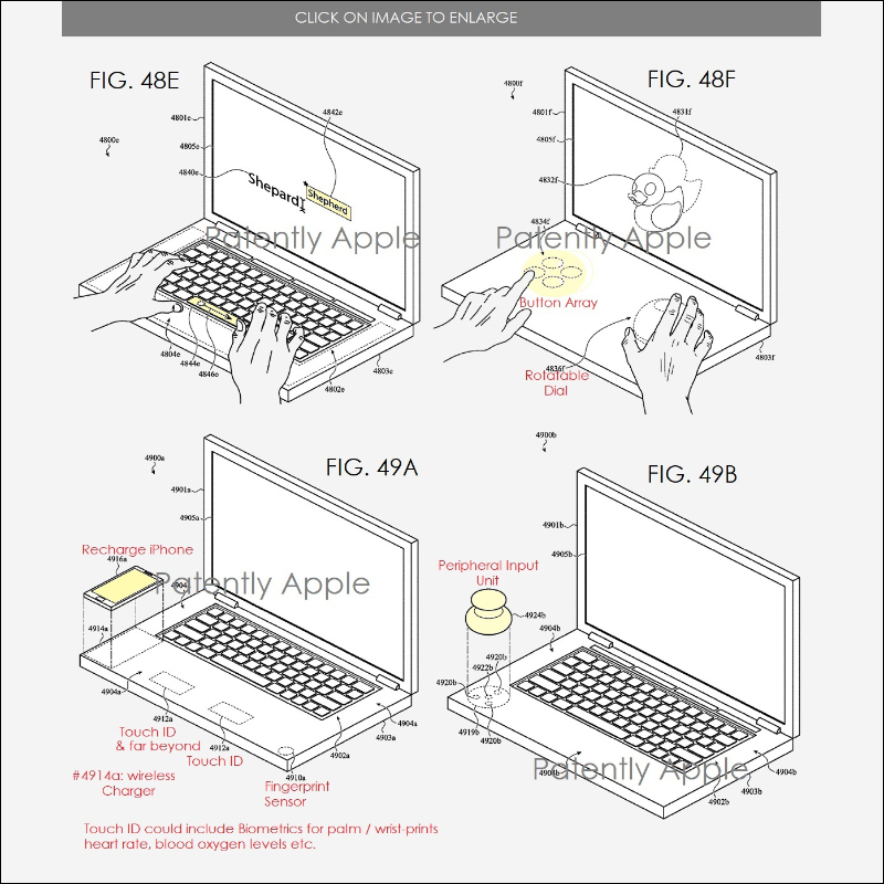 Apple 最新專利曝光！正在開發具有虛擬鍵盤和無線充電功能的雙顯示 MacBook - 電腦王阿達