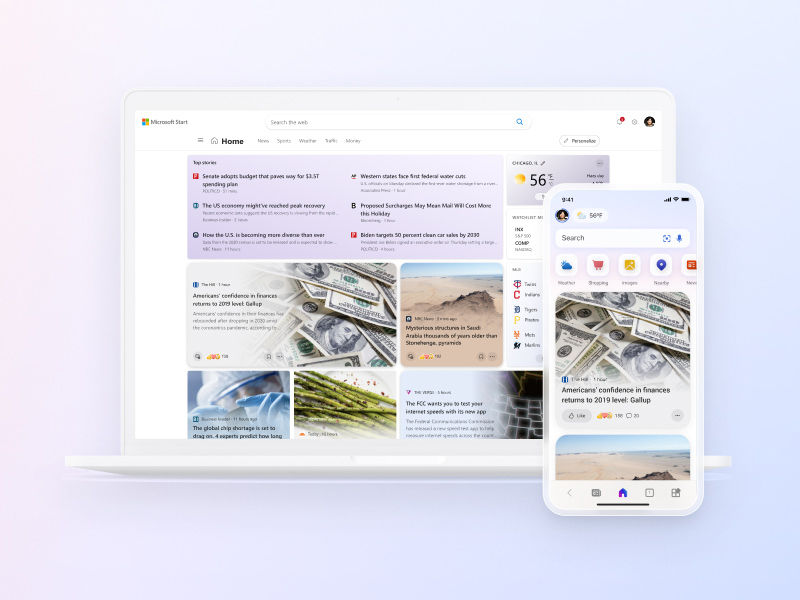 微軟推出新的個人化新聞服務 「Microsoft Start」，專為 Windows 11 與行動裝置而設計 - 電腦王阿達