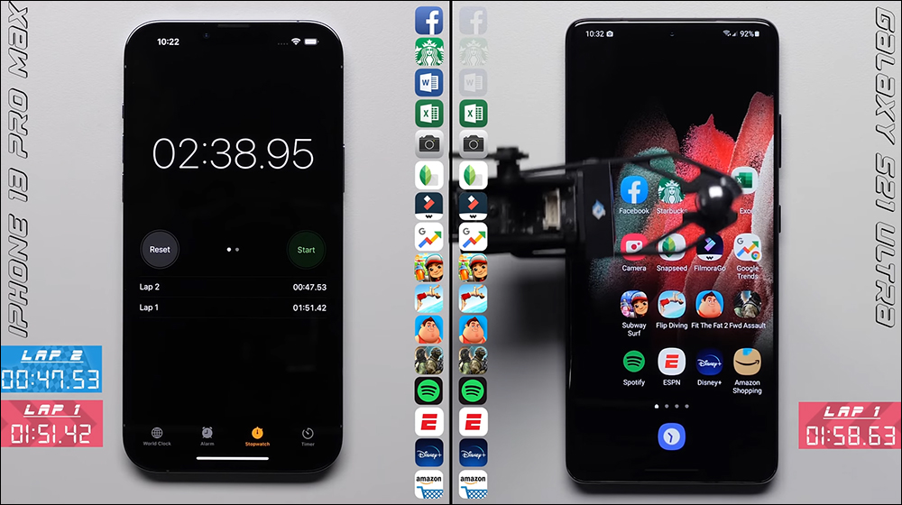 iPhone 13 Pro Max 對決三星 Galaxy S21 Ultra 應用程式啟動速度實戰 - 電腦王阿達