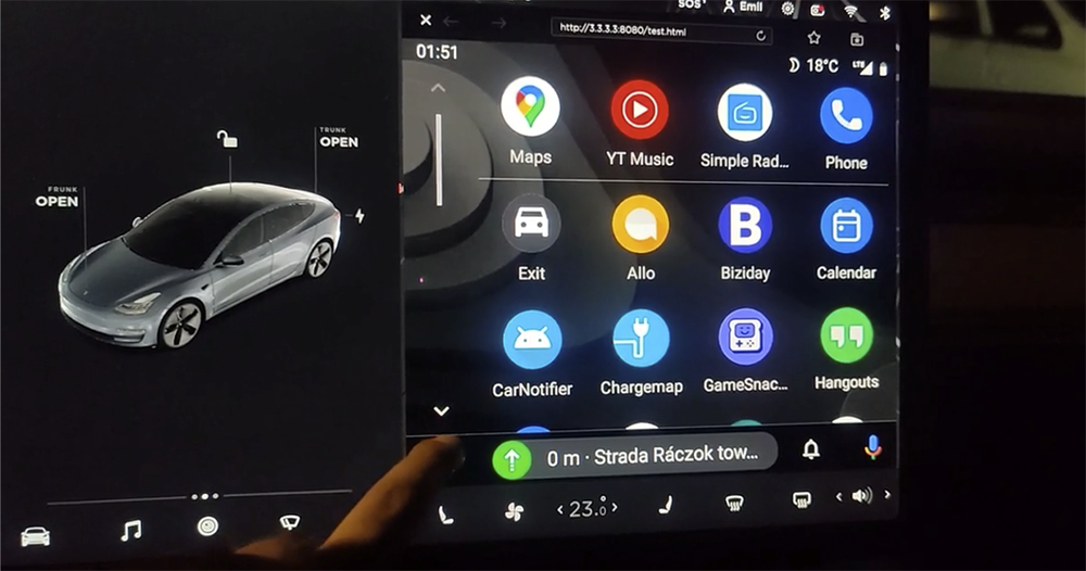 Tesla Android Auto