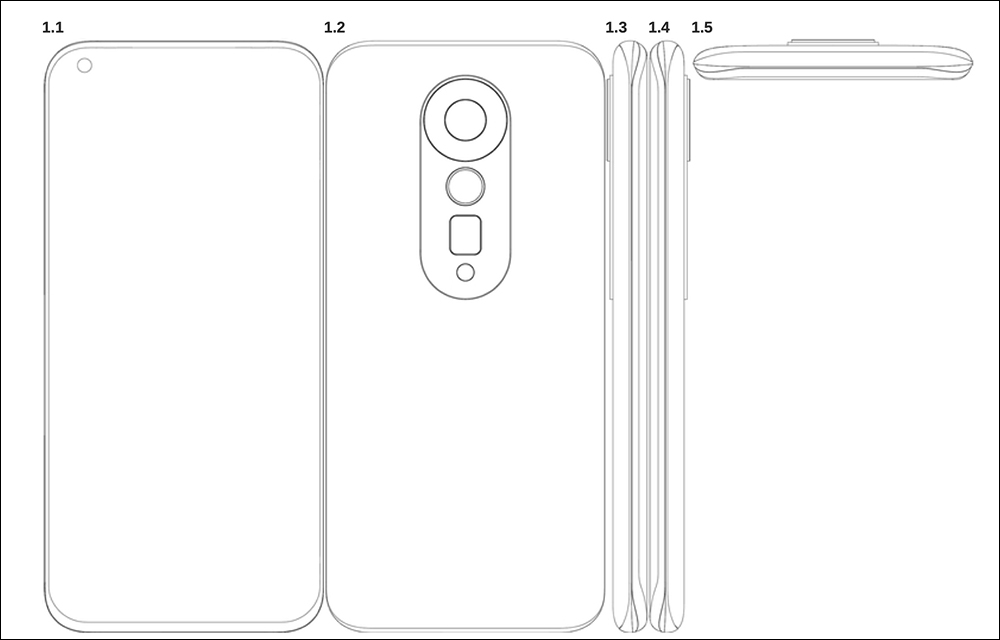 小米新手機外觀專利圖片曝光：極窄邊框曲面螢幕、居中潛望式長焦鏡頭 - 電腦王阿達