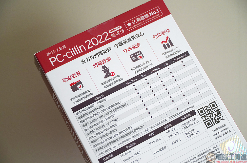 趨勢科技 PC-cillin 2022 雲端版，智能防毒、個資保鑣，全面守護個資 - 電腦王阿達