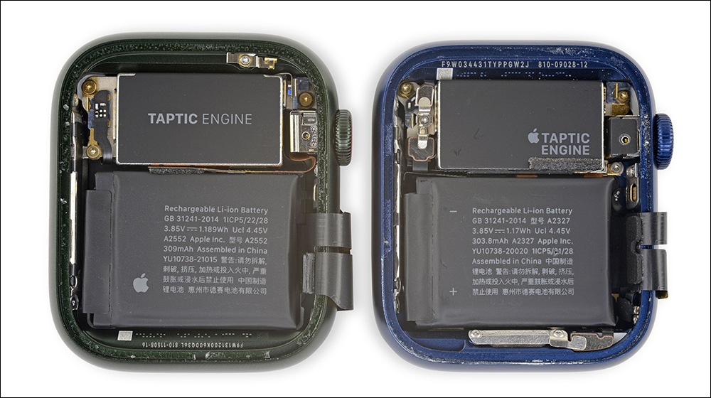 Apple Watch Series 7 被 iFixit 拆解，揭示更大的電池容量與顯示器等更新 - 電腦王阿達