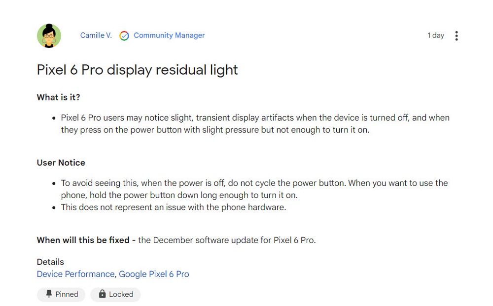 Pixel 6 Pro 可能出現的螢幕殘影 官方建議關機與開機皆長按電源鍵 - 電腦王阿達