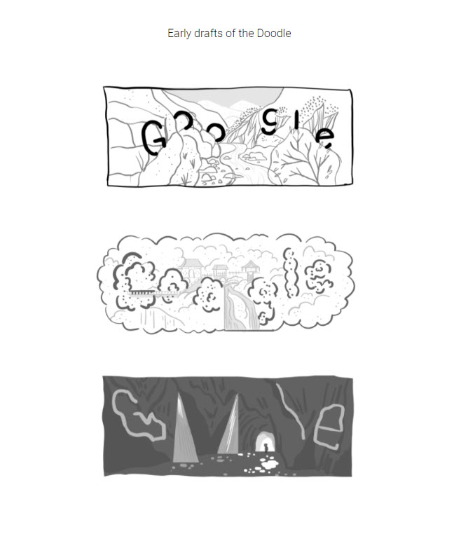 Google首頁為慶祝「太魯閣國家公園創立 35 週年」 Doodle 創意圖示換上長春祠及飛瀑 - 電腦王阿達