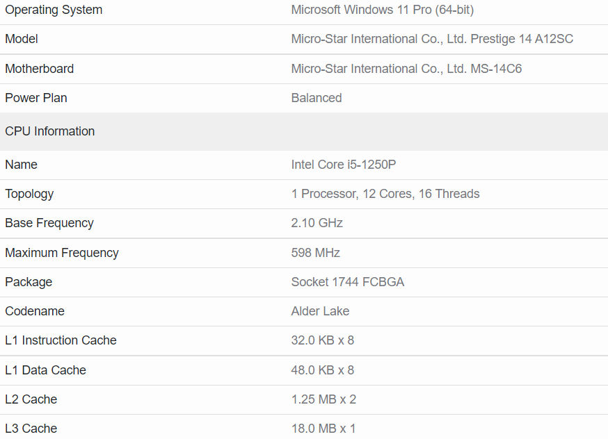 跑分顯示 Intel 第 12 代低功耗的 28W i5-1250P 行動處理器，比高階遊戲筆電用的 i7-11800H 還快 10% - 電腦王阿達