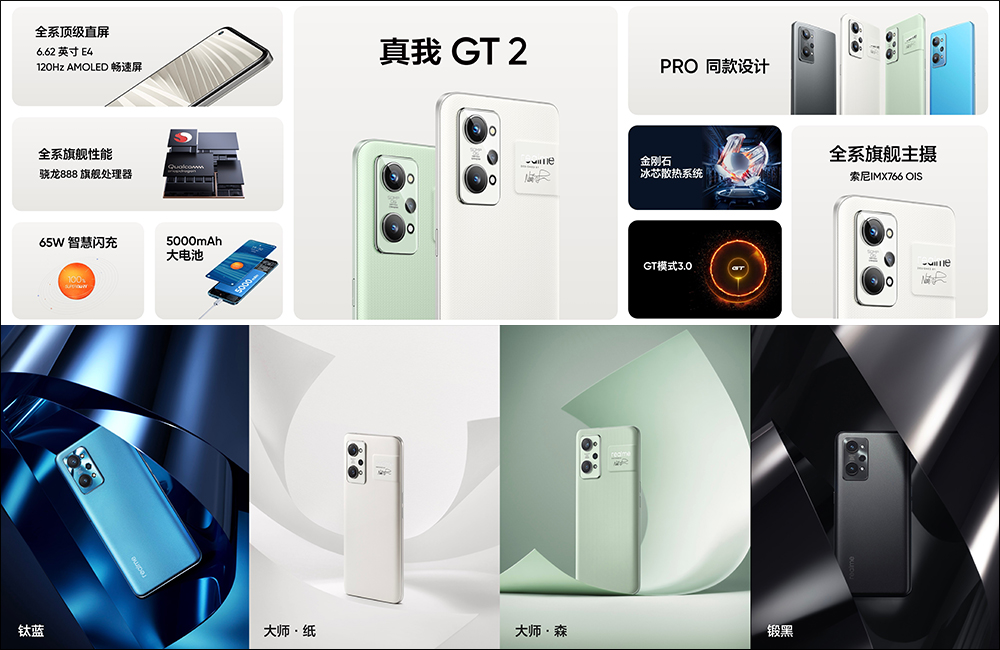 realme GT 2 正式發表：以「紙」為設計，極致手感、2K E5 平面螢幕的驍龍 8 旗艦新機（同場加映：realme GT Neo2 龍珠版限定推出） - 電腦王阿達