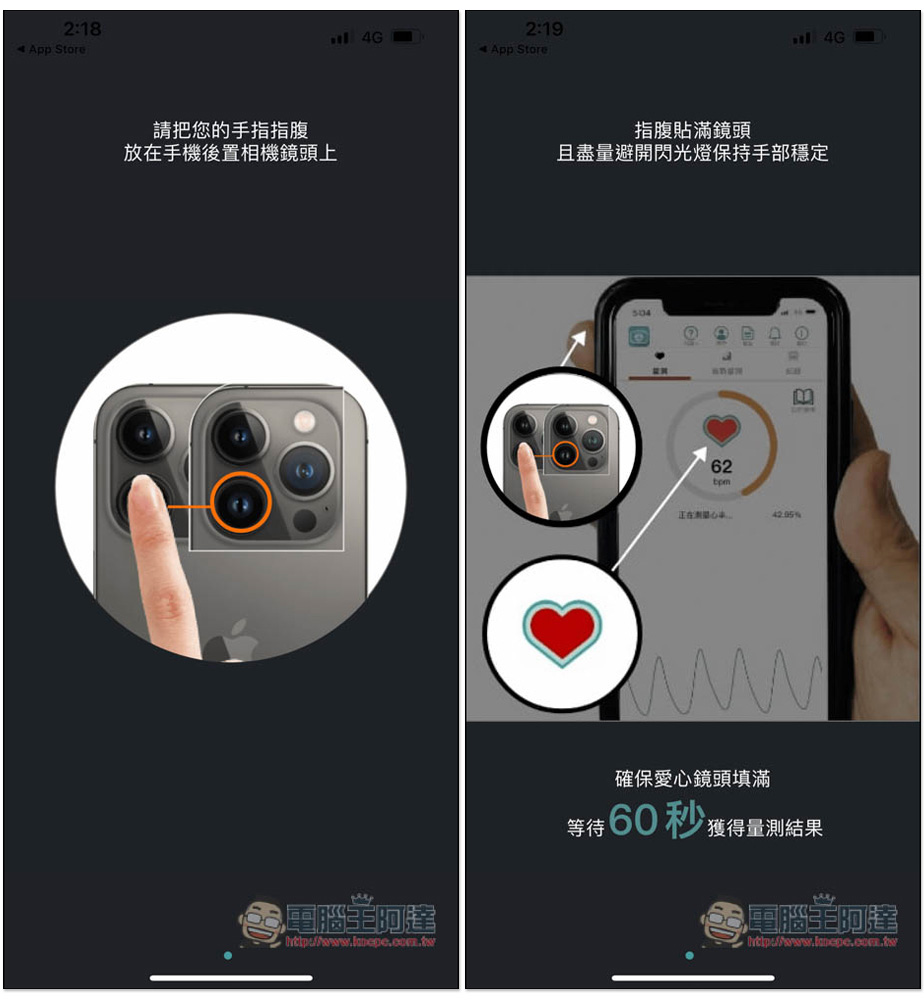 「愛心鏡」用手機就能檢測心跳與心律數值，由台大醫院研發，通過衛福部認證 - 電腦王阿達