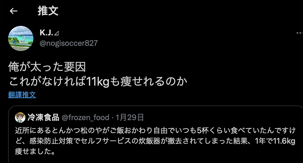 日本連鎖炸豬排店「松乃家」取消白飯自助續碗，網友表示因此一年內瘦了11.6公斤 - 電腦王阿達