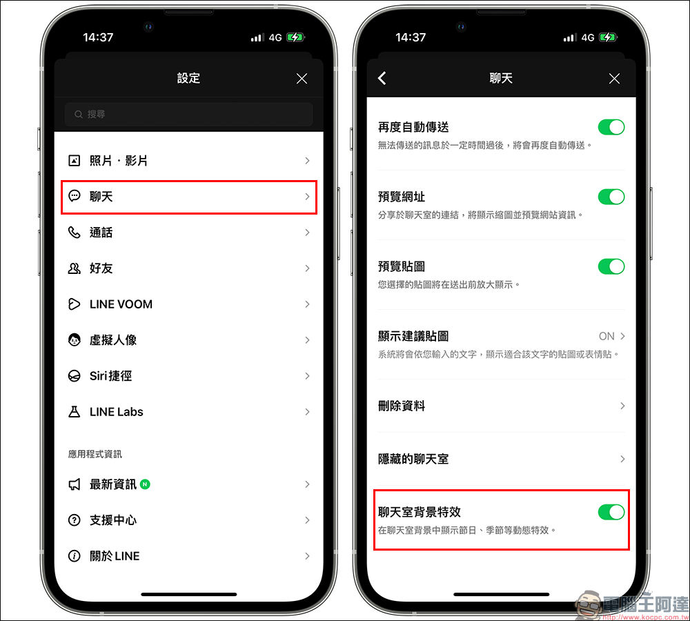 LINE 母親節聊天室限定特效登場，輸入指定「關鍵字」就可喚醒！ - 電腦王阿達