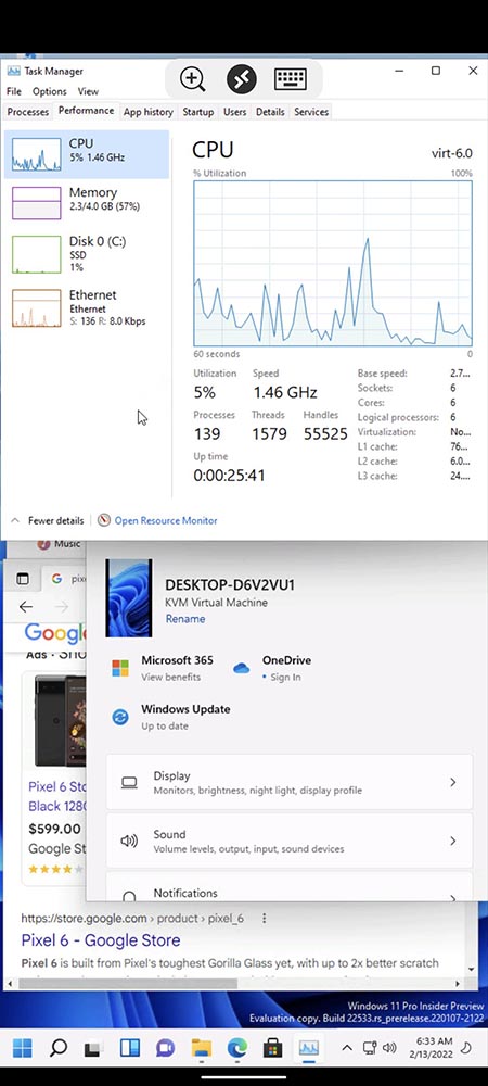 國外開發者發現 Android 13 可以順暢的運行虛擬 Windows 11，連毀滅戰士都能玩 - 電腦王阿達