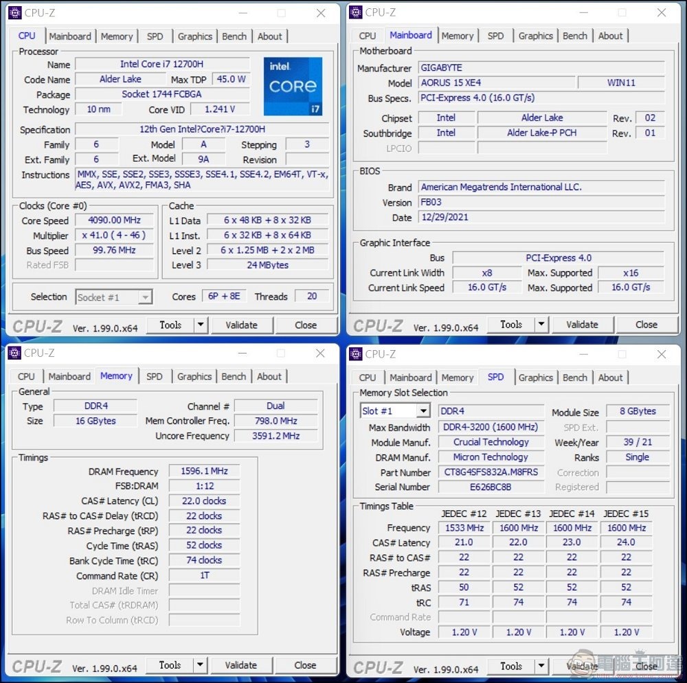 技嘉 AORUS 15 XE4 炫影黑電競筆電 效能測試 - 33