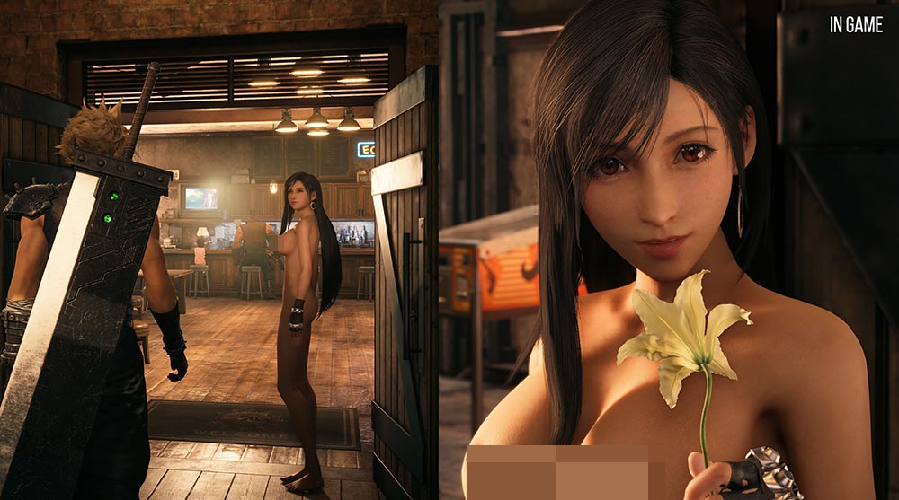 《Final Fantasy VII Remake》紳士版蒂法 Mod 現身，4K 超高解析度，這叫人怎麼專心玩遊戲 - 電腦王阿達