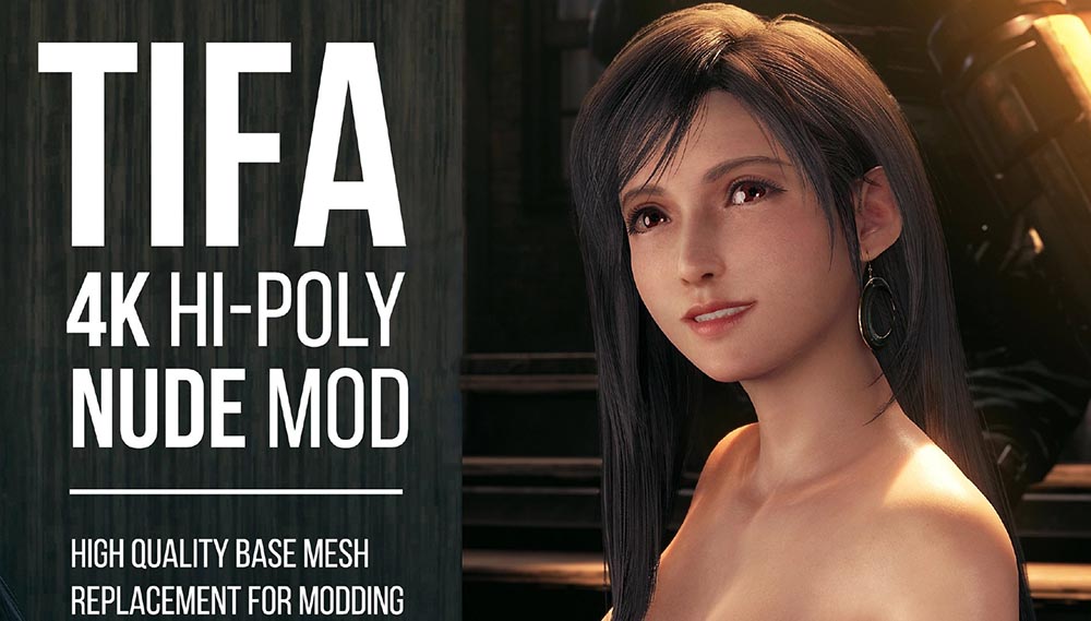 《Final Fantasy VII Remake》紳士版蒂法 Mod 現身，4K 超高解析度，這叫人怎麼專心玩遊戲 - 電腦王阿達